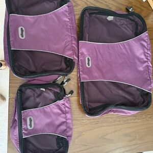 Purple Travel Organizer Set